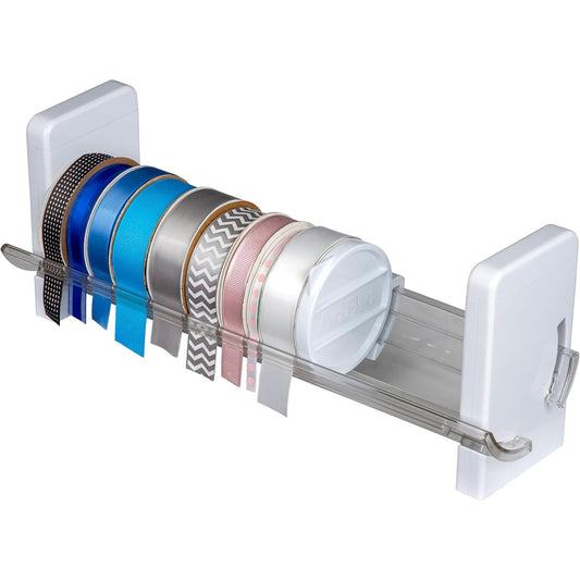 ArtBin Ribbon Storage Rack | Ribbon Spool Holder | Ideal for Craft Rooms & Studios, Gift Wrapping Stations, Small Craft Shops, Boutiques - White