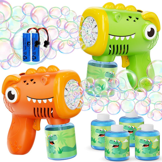 Boys Toys for 3-8 Year Old: 2 Pack Bubble Gun Machine Rechargeable, Kids Toys Birthday Gifts for 3 4 5 6 7 8 Years Old Boy Girls Toddlers Ages 3-5 Valentines Easter Outdoor