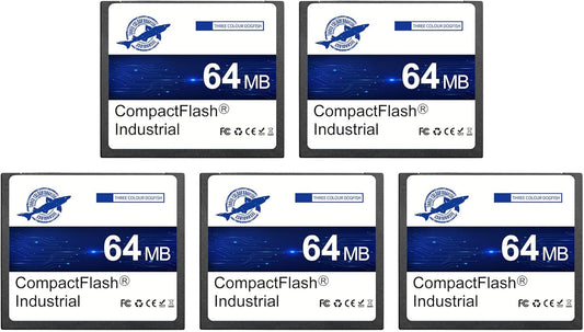 THREE COLOUR DOGFISH 64MB 5PACK FAT16 Dogfish Compact Flash Memory Card Industrial CF Type I Card for Industrial