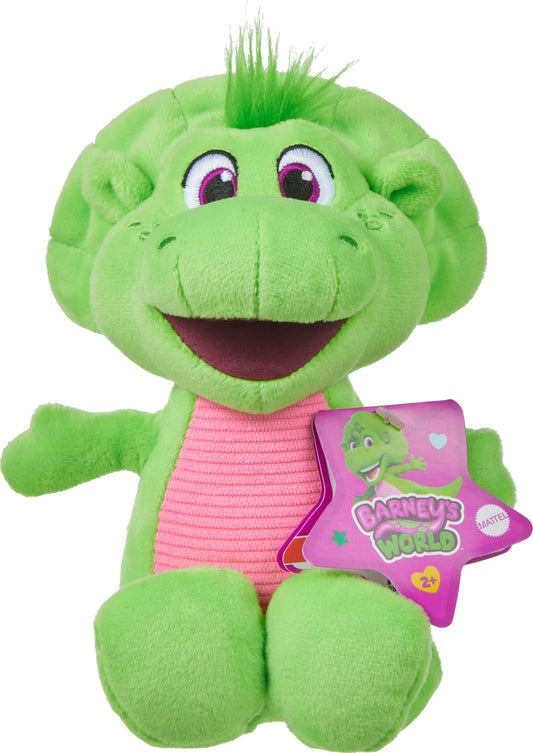 Barney’s World Toddler Toy Plush Baby Bop 8-Inch Dinosaur Character for Preschool Kids Ages 2+ Years