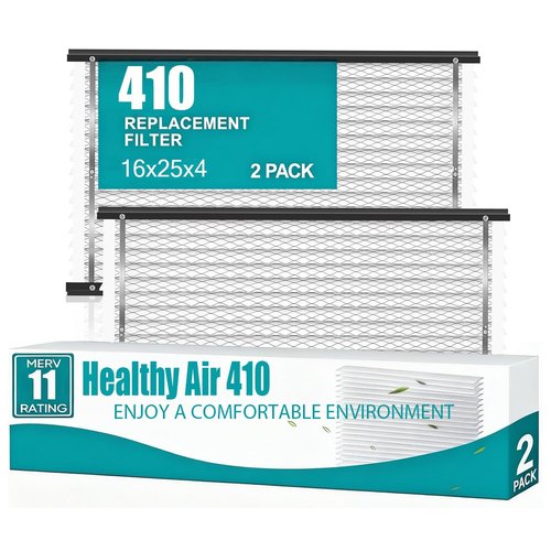2 Pack 410 413 Replacement Filter Compatible with AprilAire Whole House Air Purifiers, Models 1410,1610, 2410, 2416, 3410, 4400, Air Filters, Size:16x25x4,Upgrade MERV-11