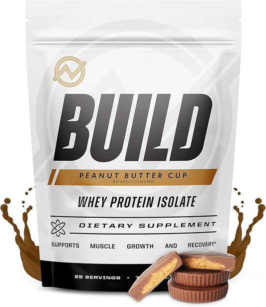 Outwork Nutrition Whey Isolate Protein Powder - Accelerates Muscle Building & Recovery - Low Lactose, Gluten-Free - Post Workout Supplement - Enhanced Protein Synthesis, Peanut Butter, 1.8lbs