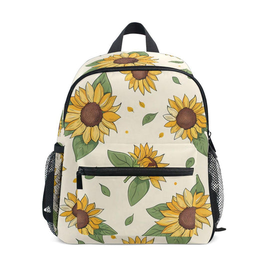 BOENLE Toddler Backpack Retro Sunflower Leaves Kids Backpacks for Boys Girls 3-8 Kindergarten Preschool Backpack