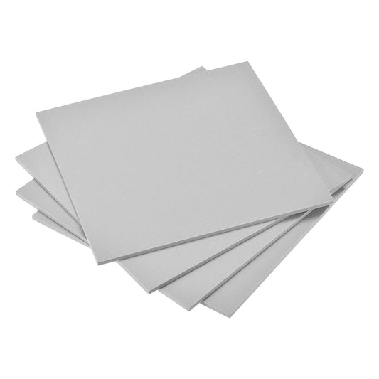 uxcell Grey EVA Foam Sheets 10 x 10 Inch 5mm Thickness for Crafts DIY Projects, 4 Pcs