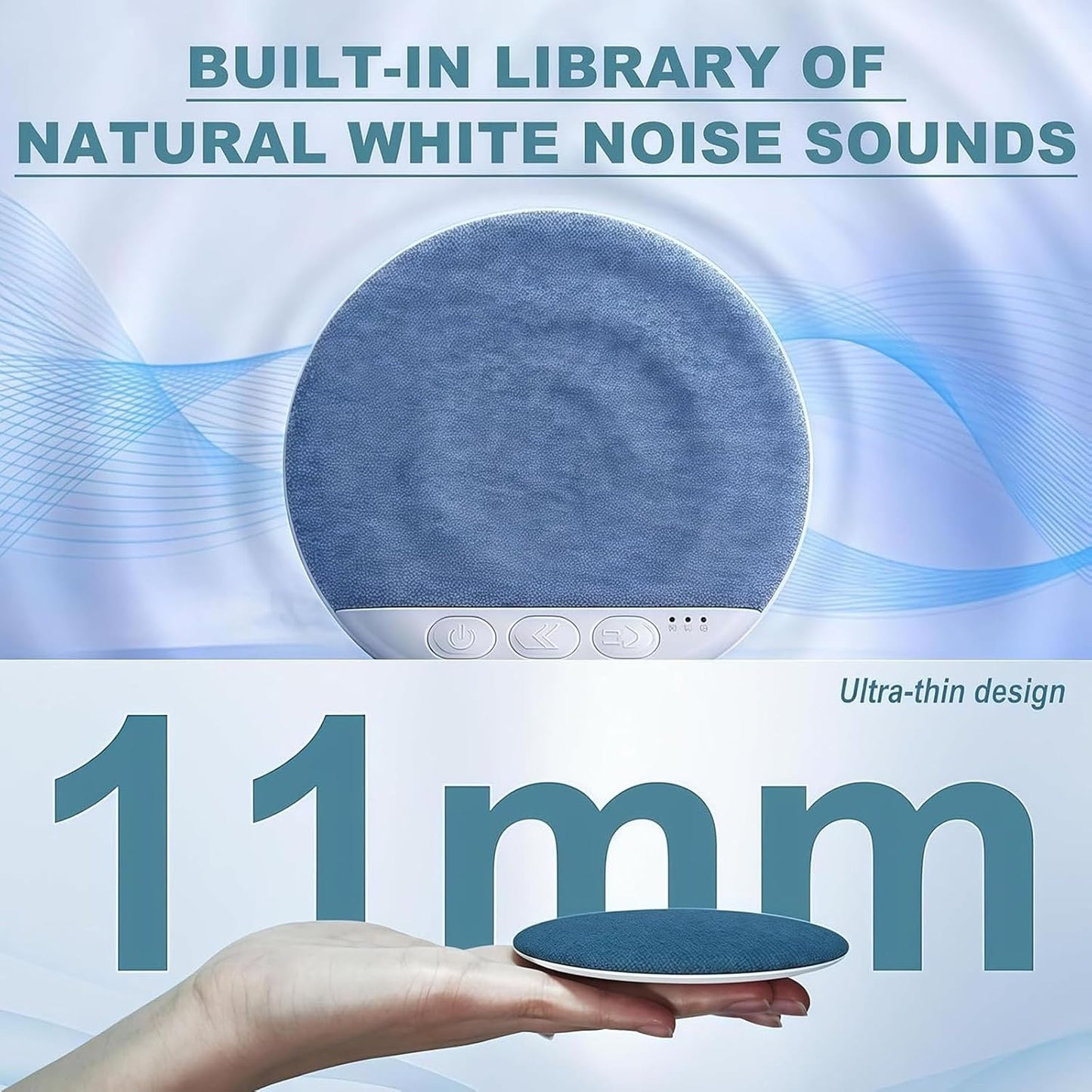 Generic 2026 (2, New Under Sleep Pillow Speaker - Pillow Speaker Bluetooth for Sleeping with White Noise Timer Wireless