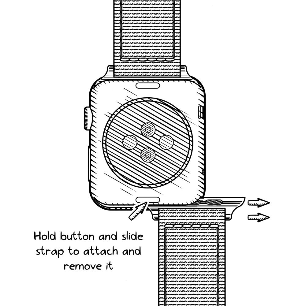 Archer Watch Straps - Top Grain Leather Straps for Apple Watch (Cognac/Natural White Thread, Matte Gray Hardware, 44/45/46/49mm)
