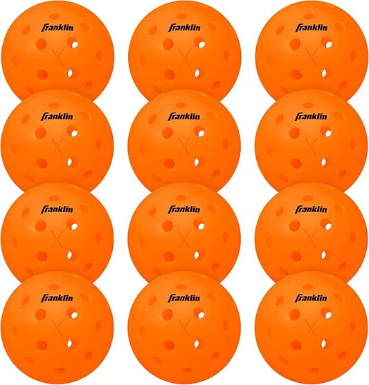 Franklin Sports X-40 Outdoor Pickleballs - Official Ball of USA Pickleball, APP Tour + US Open - Regulation Size