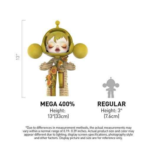 POP MART MEGA α SKULLPANDA 400% Van Gogh Museum Sunflowers, Toys for Mordern Home Décor, Collectible Art Toy