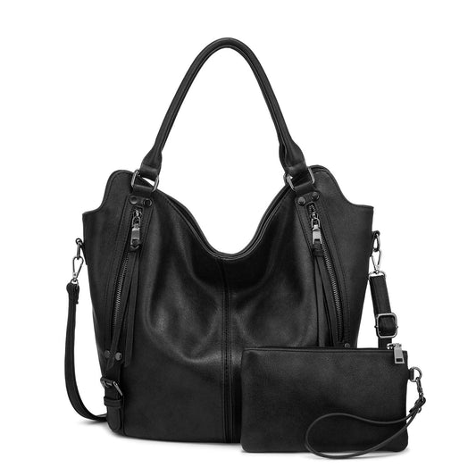 Tote Bag for Women PU Leather Shoulder Bags Fashion Hobo Bags Large Purse and Handbags with Adjustable Shoulder Strap