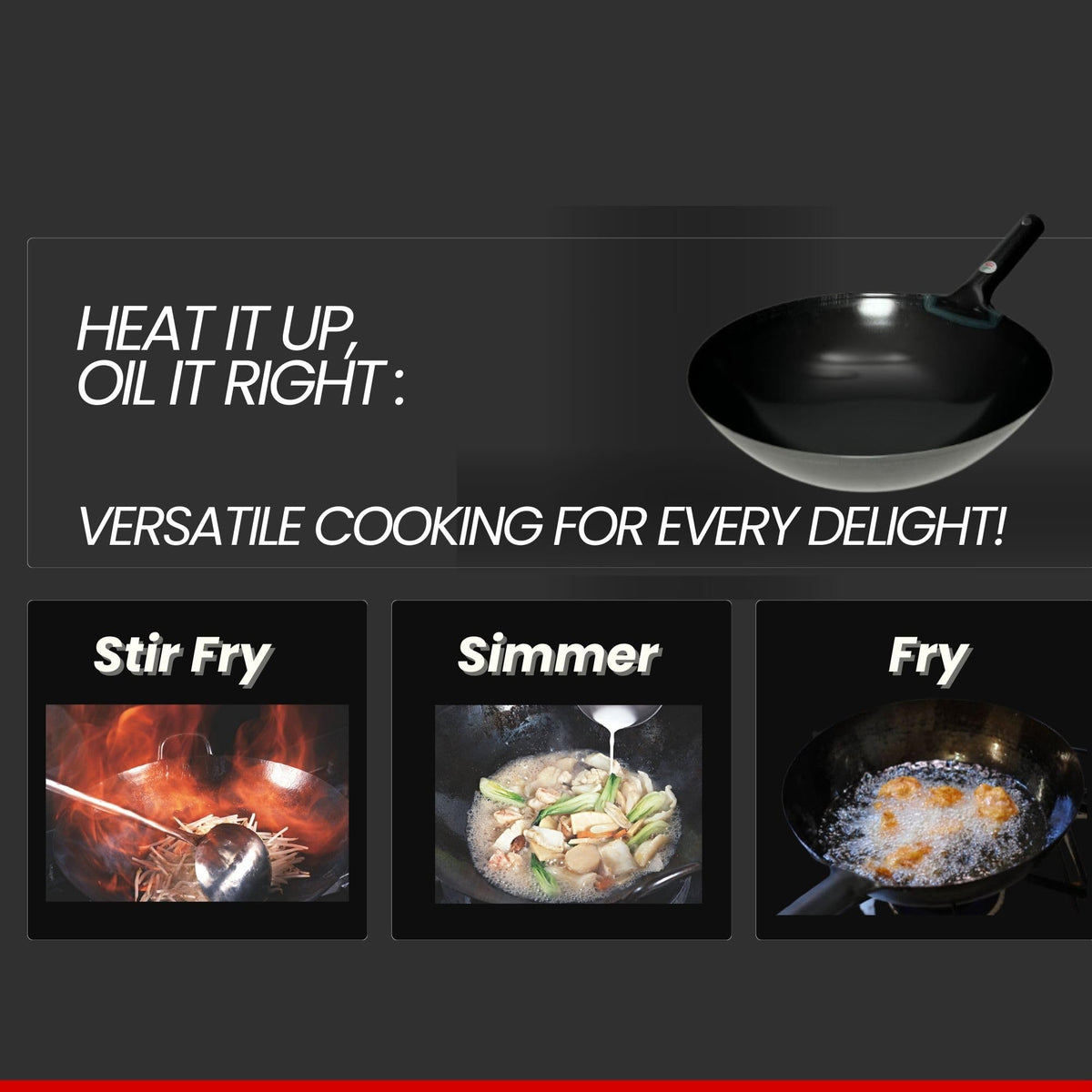 UPB Japan Kanda Iron Beijing Wok - Lightweight and Durable - Perfect for Authentic Japanese Cooking - 15.3 inch 39cm
