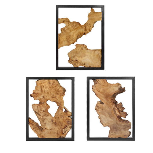 Modern Wood Wall Decor- Natural wood Handcrafted Rustic Charm for Your Home - Perfect for Living Room, Bedroom,Kitchen,or Office