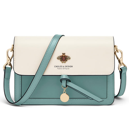 Cnoles Crossbody Bags for Women Leather Small Cell Phone Purses for Lady Mini Travel Purse Shoulder Bag with Adjustable Strap