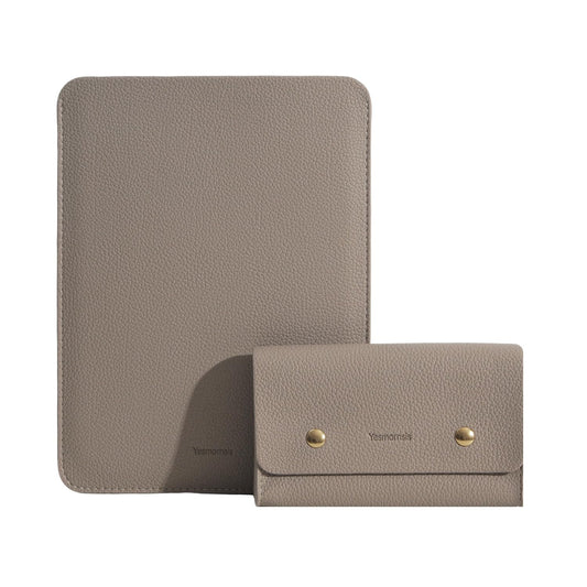 Yesmornsis PU Leather Padded Laptop Sleeve Bag 13Inch Compatible with New MacBook Air 13 A3113 M3, 2024 MacBook Pro 13 M2 A2686 with Charger Pouch Color Camel