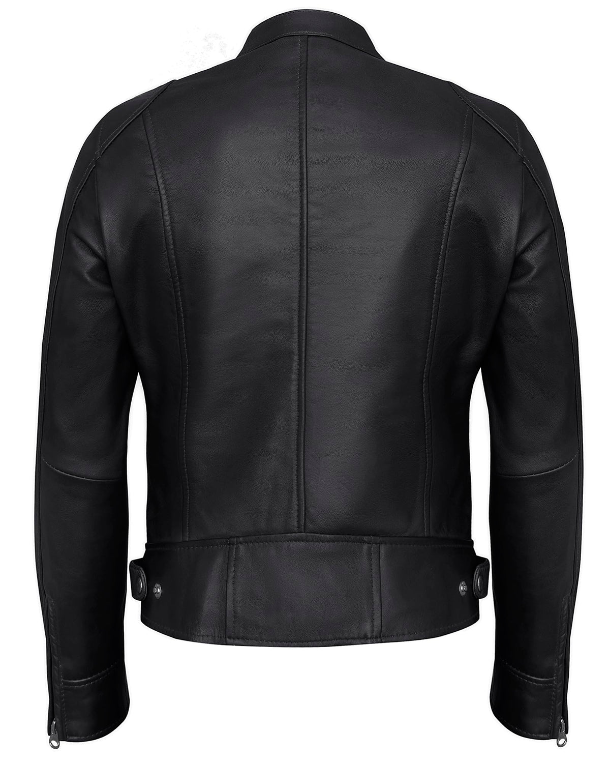 UrbanFocal DISC Womens Motorcycle Leather Jackets - Stylish Real Lambskin Black Leather Jacket Women | [101003104] Black Ddge, L