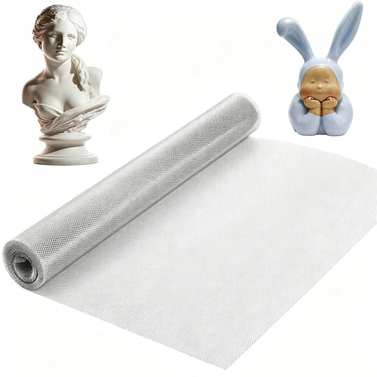 Aluminum Wire Mesh for Arts and Craft, Sculpting Wire Mesh Roll 15.7 Inch by 9.84 Foot Heavy Duty Aluminum Armature Mesh for Clay, Metal Art, Sculpture Projects & DIY Crafts