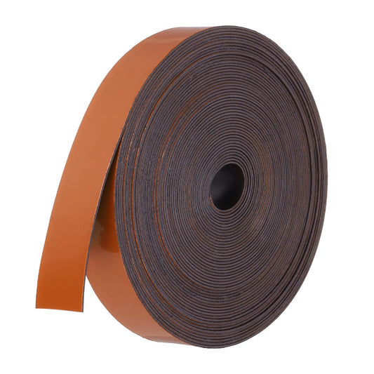 PATIKIL Magnetic Strip Roll, 32.8ft x 0.8" Fridge Magnets Tape Flexible Writable Dry Erase Refrigerator Magnet Sticker Label with Adhesive Back Sheet for DIY Craft Whiteboard, Orange