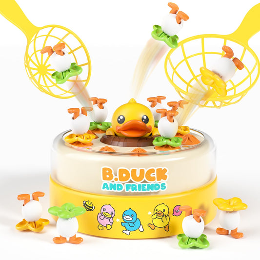 BLF FUN B.Duck Games for Kids Age 4-6, Board Games Bounce and Catch Duck Toys for Kids 4-8, Family Board Games for 5-7 Boys Girls, Birthday Gifts Christmas Party Games for Toddlers 3-5