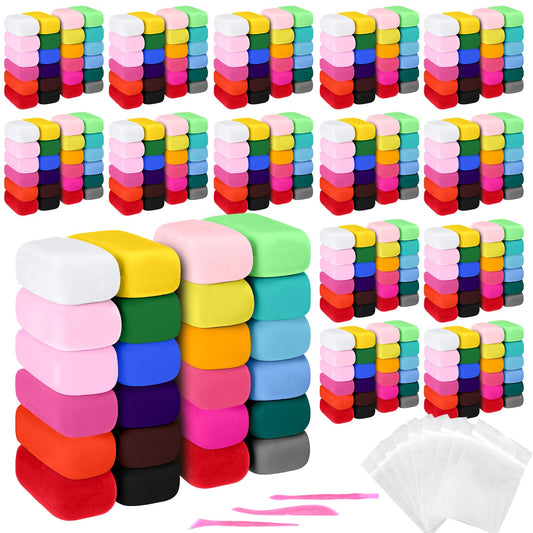 Poen 600 Pcs Air Dry Clay Kit Multi Colors Ultra Light Modeling Clay for Kids DIY Safe Soft with Sculpting Tool Back to School Gift for Kids Adults Artists Art Crafts