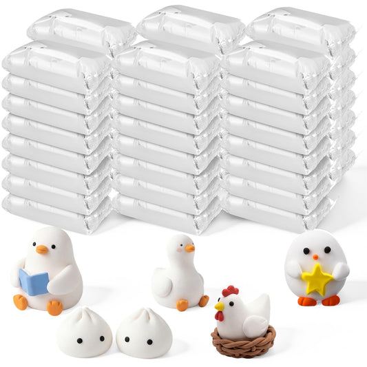 VioraWhite 40 Pcs 21oz Air Dry Clay Bulk Modeling Ultra Lightweight Foam Modeling Clay for Kids Adults Magic DIY Crafts Party Arts and School Project Gifts Supplies(White)