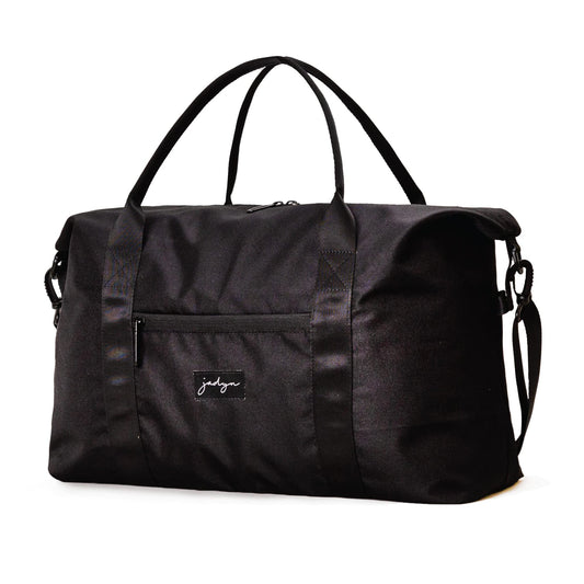 Jadyn Lola Travel Bag, Weekender/Overnight Duffel, Gym Tote Bag for Women, Men (Black)