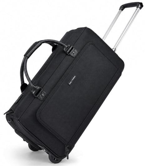 Cozy Cruiser Rolling Garment Bag with Wheels, Carry On Garment Duffle Bag for Travel, Convertible Wheeled Suit Bag for Men, Wrinkle-Free Business Travel Luggage with Shoe Pocket & Retractable Handle
