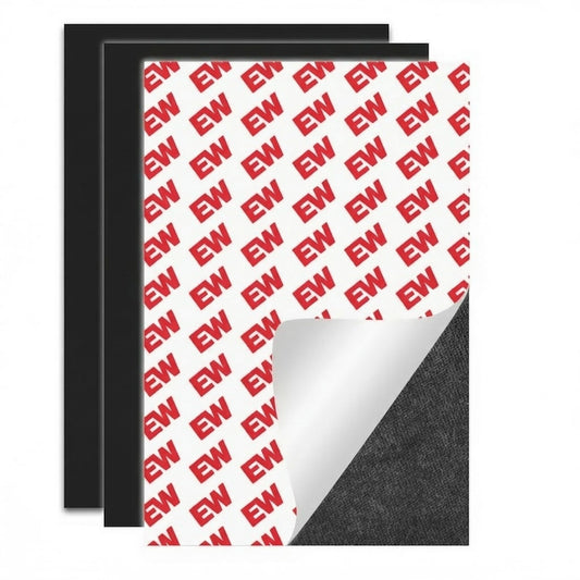 JINGZHAN Magnetic Sheets with Adhesive Backing, 80mils Thick Extra Strong Flexible Magnet Sheets with Adhesive for Storage, DIY, Crafts & Fridge, Includes 18 Metal Discs, 4x6 Inch (3-Pack)