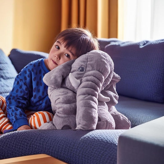 Ryttir 31 Inch Fuzzy Large Elephant Stuffed Animal, Soft Stuffed Elephants Plush Toy Newborn Gift, Funny Elephant Gifts for Baby Women Girls Boys