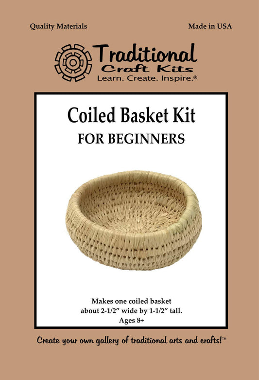Traditional Craft Kits Coiled Basket Kit for Beginners
