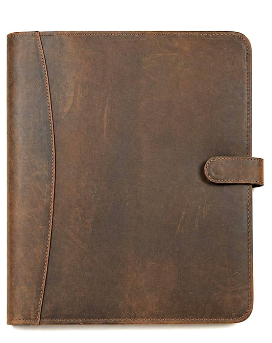 Leather Portfolio, Binder, Business Portfolio for Professionals, Leather Padfolio, Document Card Holder, Resume Folder, Business Padfolio for Men & Women