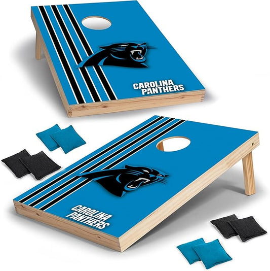 NFL 2' x 3' Solid Wood Cornhole Set with Direct Print HD Team Graphics – Great Gift for Any Football Fan! Bean Bag Toss Family Outdoor Games