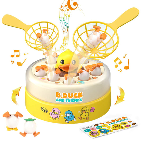 BDUCK+ Board Games for Toddlers, Kids Toys Jumping Ducks Game for Kids 4-8, 2 Players Family Board Game Interactive Educational Toy for Boys Girls, Birthday Gifts for Age 3 & Up