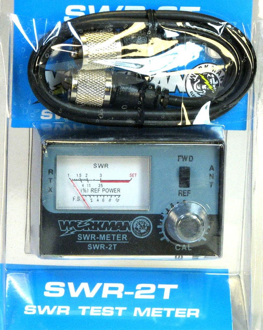 Workman 3' SWR2T CX-3-PL-PL SWR METER for CB Radio Antennas with Jumper cable