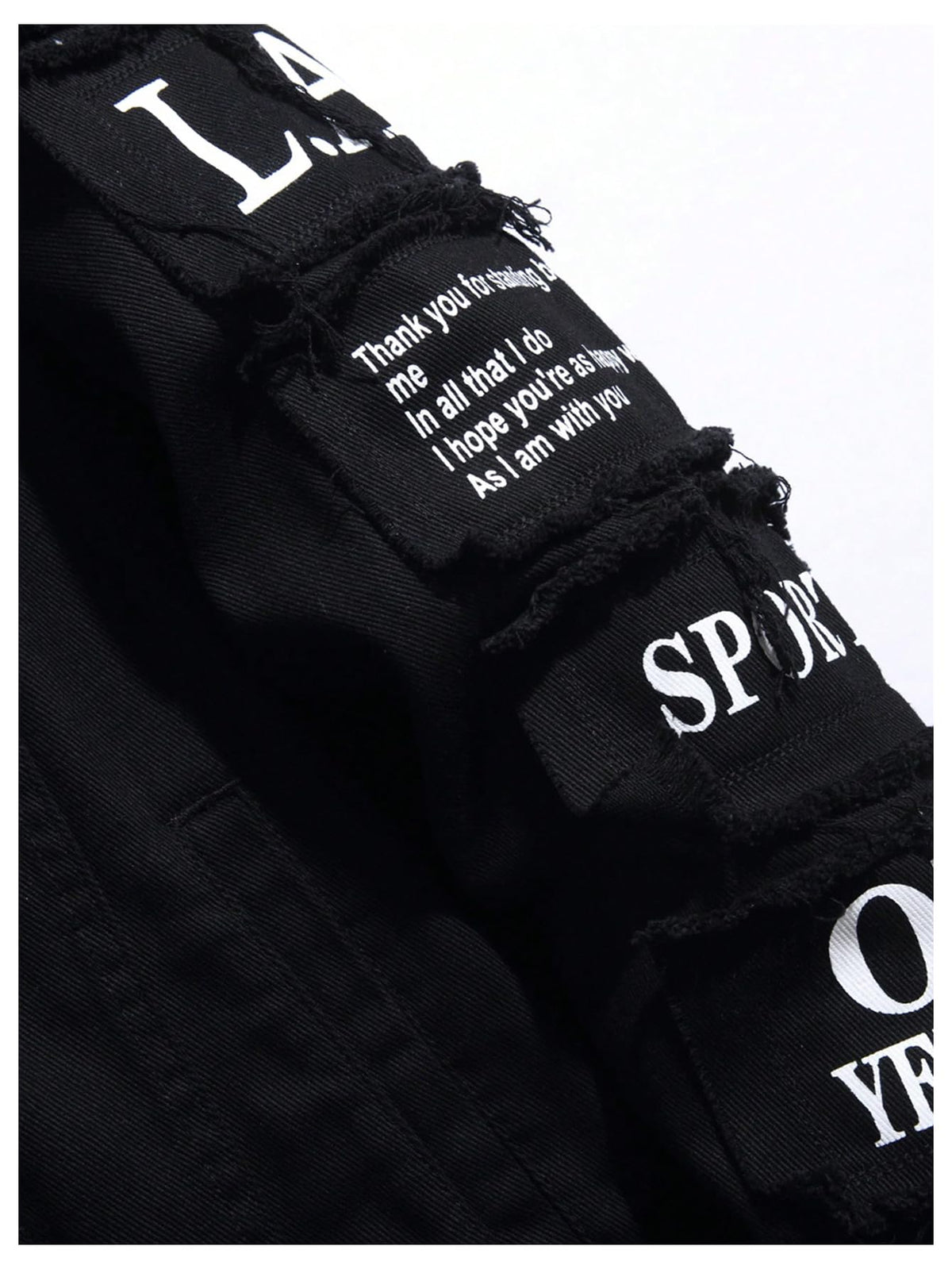 SOLY HUX Men's Denim Jacket Letter Graphic Button Down Flap Pocket Long Sleeve Streetwear Jacket Black Letter X-Large