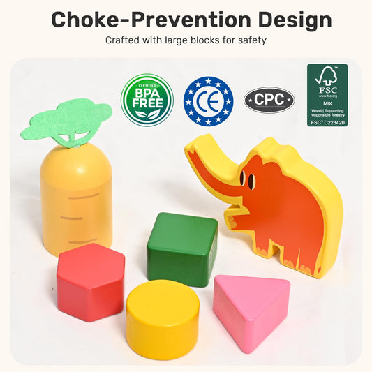 WINGYZ Activity Table for 1 Year Old Toddler, 9-in-1 Multi-Colorful Wooden Montessori Toys, Baby Play Table with Bead Maze Shape Sorter Train Toy, Educational Gifts for 12 Months+ Kids Boys Girls