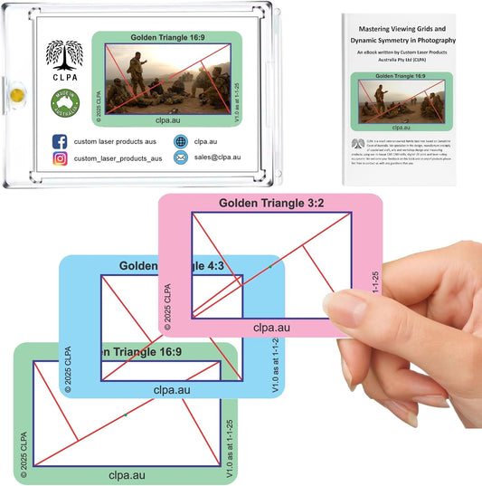 3:2, 4:3 16:9 Golden Triangle Viewfinder Artist Viewfinder for Drawing and Photography Composition Viewfinder and Made