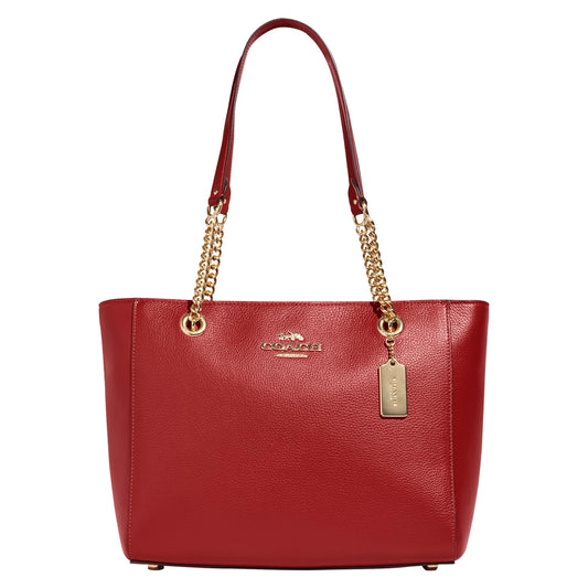 COACH Cammie Chain Tote, Red Apple