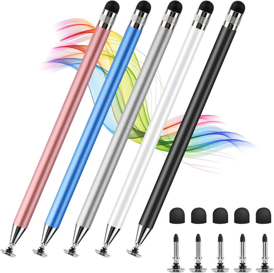 AUZOSL 2-in-1 Stylus Pen for Touchscreen, High Precision & Sensitivity Stylus Pen for iPad/iPhone/Android Tablets