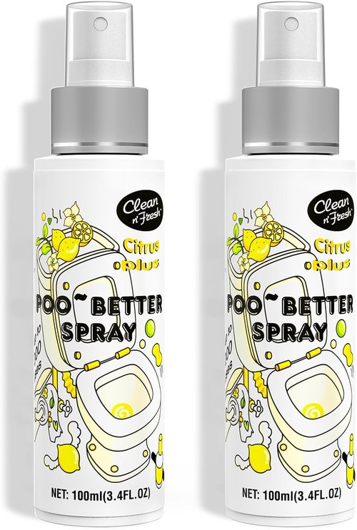 Clean-n-Fresh Toilet Spray - 6.8 Fl. Oz Citrus Scent Deodorizer | 100% Natural, 400+ Uses