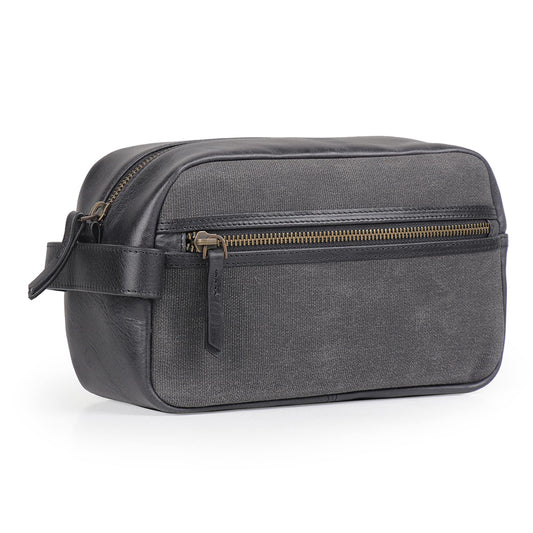 Londo Genuine Leather Travel Toiletry, Makeup, Shaving Organizer Bag - Dopp Kits - Unisex