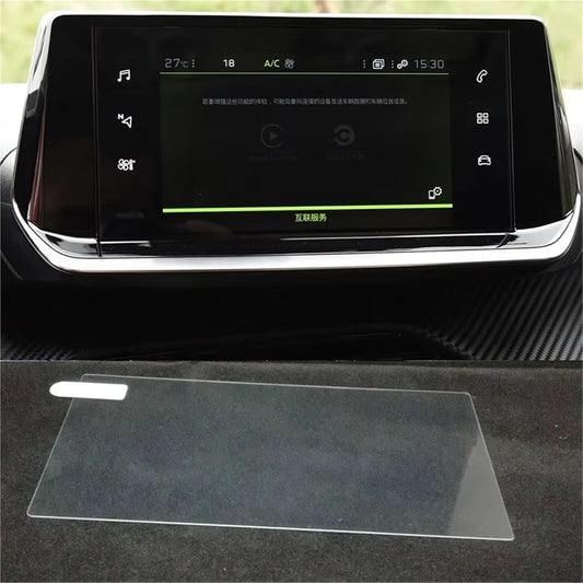 WIJMCTHC E-2008 E-208 2024 Foils(7 inch) Car modification Compatible With Peugeot Tempered Glass Screen Protector Car