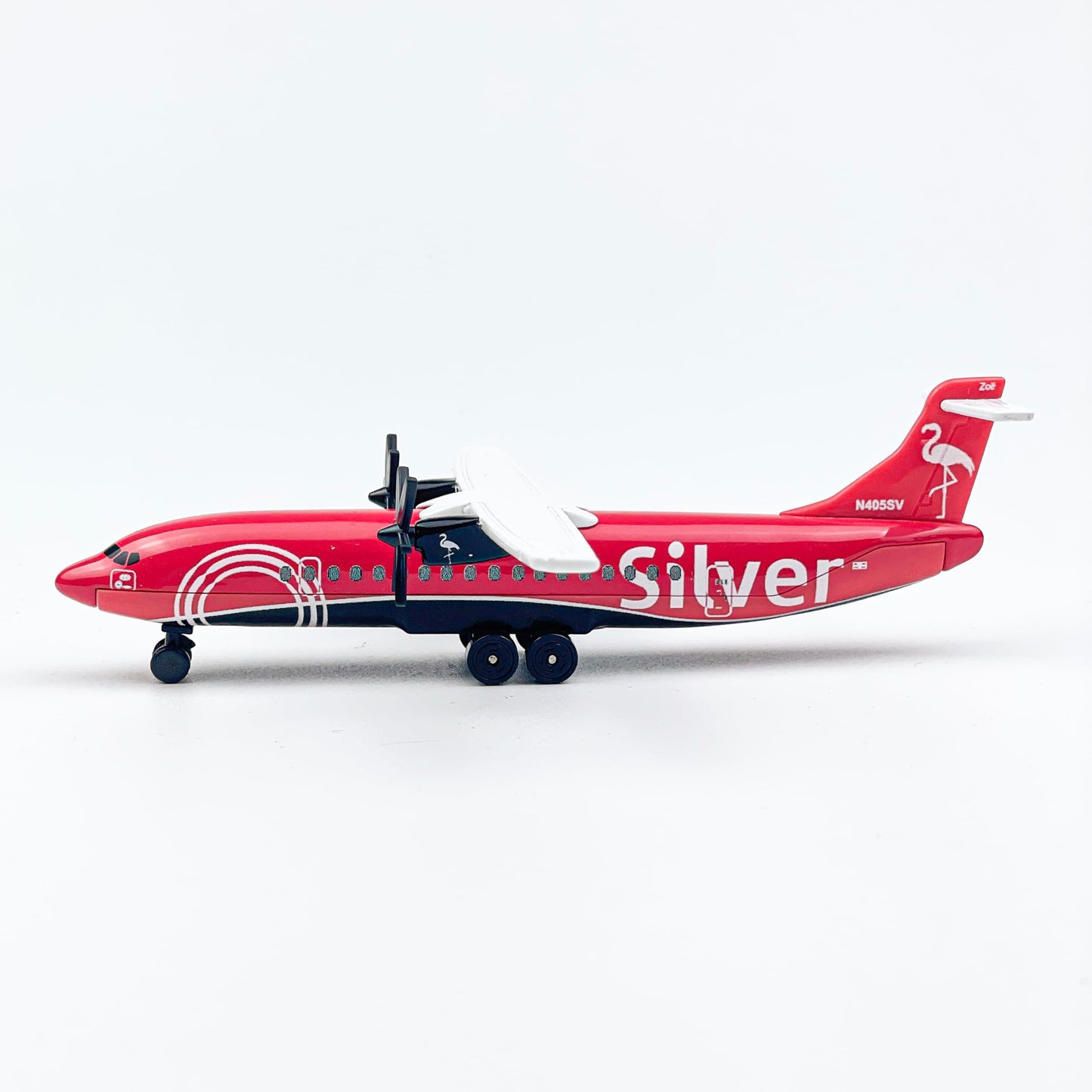 WngAur Pink Die-Cast Propeller Airplane Model – 6 Inch Alloy Plane with Rolling Wheels – Miniature Aircraft Collectors & Aviation Enthusiasts