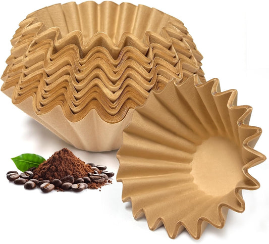 Unbleached Natural Coffee Filters by [Brand Name] - 100 Count for 4-5 Cup Coffee Makers | Perfect for Home & Business