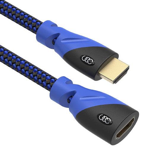 25 4k 25ft Ultra Clarity Cables High Speed HDMI Extension Cable - Feet - Male to Female HDMI Extender