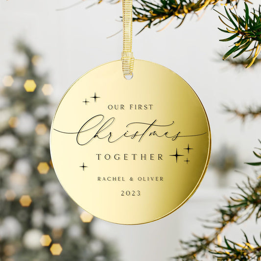 JINMURY 25 Pcs Gold Acrylic Ornament Blanks 3 Inch Acrylic Circles Blank Ornaments with Hole, Gold Round Ornament for Crafts, Gift Tag, Keepsakes, DIY Christmas Ornaments