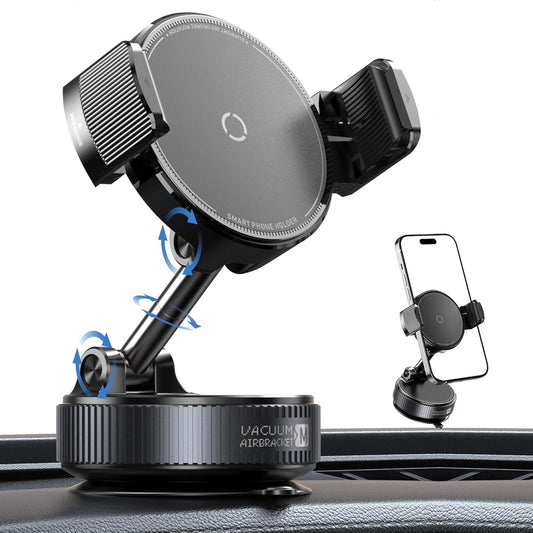 Autaabb 360 Nano Gel Suction Cup Phone Mount - Ultra-Strong Universal Car Dashboard Cell Phone Holder, Hands-Free