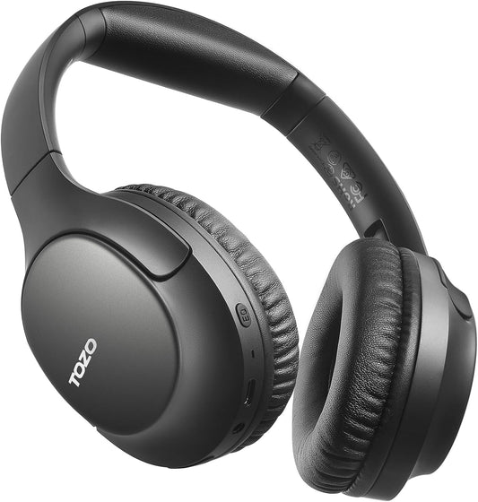 TOZO HA1 5.4 70H Headset, 32 Bluetooth Over Ear Headphones, Playtime with Mic, Foldable Wireless Deep Bass Stereo Sound