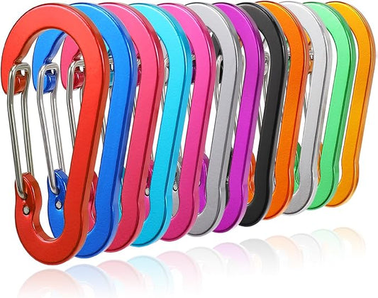 Carabiner, 2 inch D-Ring Locking Carabiner Clip, Snap Hook Sport Accessories for Outdoor Camping Hiking