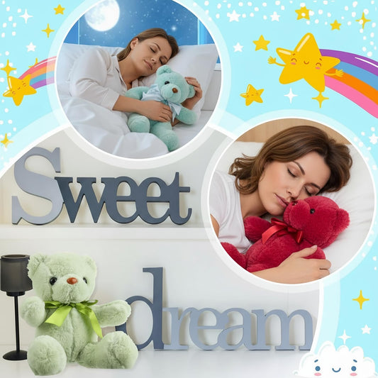 Jerify 28 Pieces Easter Bears Stuffed Animals Plush Gift for Women 12 Inch Plush Cute Soft Bears with Ribbon Bow in 10 Colors Wedding School Exchange Gift Baby Shower
