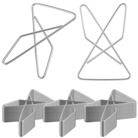Tosstuki 48 Pcs Ideal Paper Clamps Butterfly Clips Large Mental Butterfly Wire 2.56 x 1.69 Inch No. 1 Size Silver Durable Metal Clips for Crafting Sewing Paper Fabric DIY Project Holders