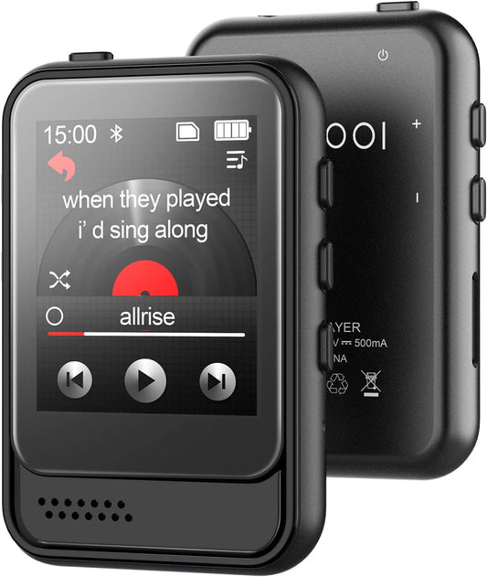 Colorcool MP3 5.3,Portable MP3 512GB Player with Bluetooth Music Player with Speaker and Micro SD Card Slot Player